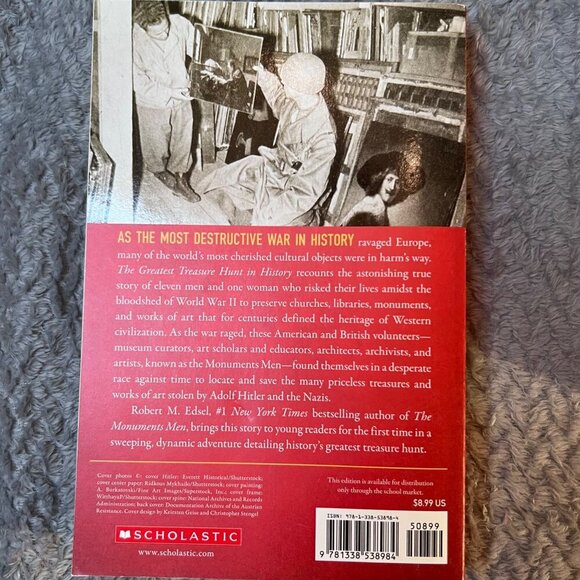 Set Of 4 Scholastic Books On WWII & Holocaust: The Greatest Treasure Hunt - Picture 9 of 9